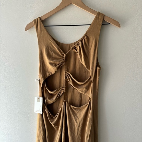 Good American Good Touch Plunge Back Bodycon Dress Sz 5 - Picture 5 of 9